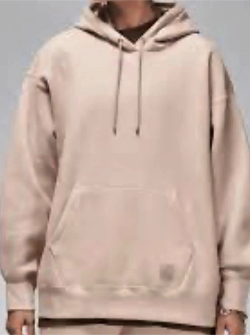 Jordan Flight Fleece Satin-Lined Pullover Hoodie Pink Pullover Hoodie